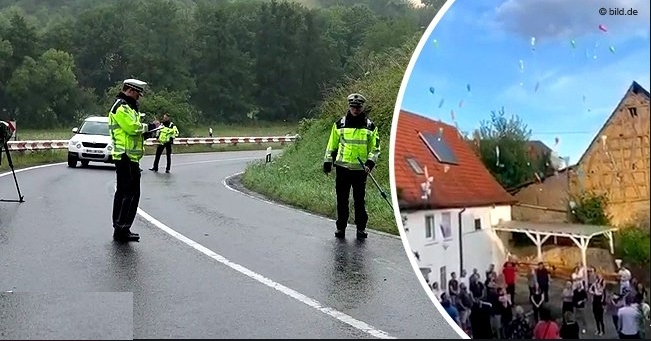 Sinsheim: Emotionaler Abschied mit Ballons von 24-jährigem Fahrschüler, der bei Motorradunfall ums Leben kam